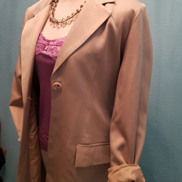 Classic Long blazer duster jacket. 6 - Picture 4 of 4